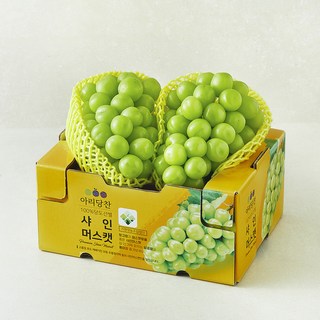 아리당찬 100% 비파괴 당도선별 샤인머스캣, 1.5kg, 1팩