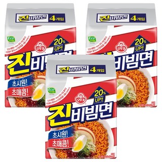 오뚜기 진비빔면 156g, 12개