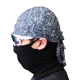 2ndwind 涼感運動自行車頭巾, 字母黑, 1個