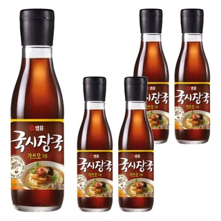 샘표 국시장국 가쓰오국물, 350ml, 5개
