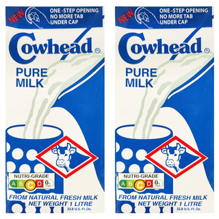 Cowhead 田園 全脂保久乳, 1L, 2瓶
