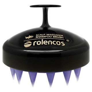 rolencos 專業頭皮洗髮梳, 1個, 金色