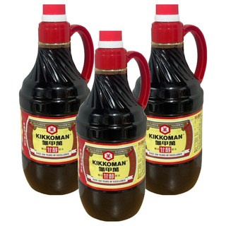 KIKKOMAN 龜甲萬 甘醇醬油 天然發酵 適用於各種料理烹調法, 1.6L, 3瓶