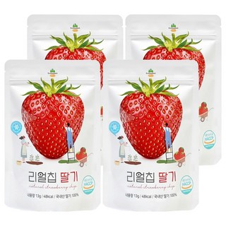 SSALGWAJA 韓國米餅村 免運組 無添加水果脆片, 13g, 4包