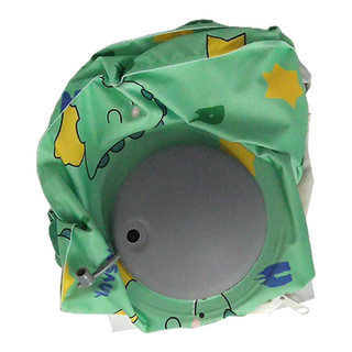 OMORY 涼感按壓充氣頸枕 附收納袋-恐龍圖案 1個, 恐龍, 37 x 25 x 13cm