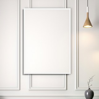 LEAD OFF 鋁製壁畫海報框框架, 白色, 1個