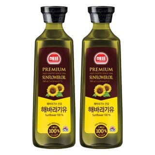 Haepyo 葵花油, 2個, 500ml