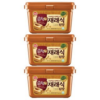 순창궁 재래식 된장, 3kg, 3개