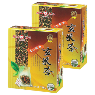 天仁茗茶 黃金玄米茶 鋁箔防潮包, 3g, 40包, 2盒