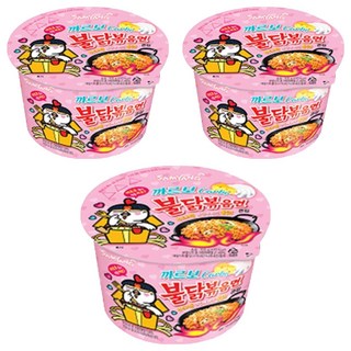 삼양 큰컵 까르보 불닭볶음면 105g, 3개