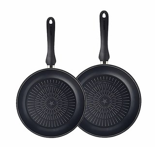 HAPPYCALL 鈦合金IH不沾鍋兩件組 C套組, 28 公分平底鍋 + 28 公分炒鍋, 黑色, 1組