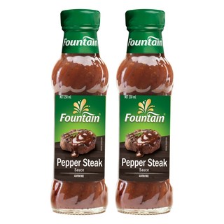 Fountain 黑胡椒牛排醬, 250ml, 2瓶
