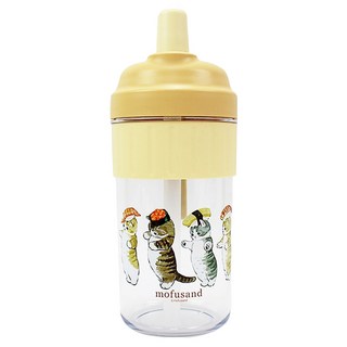 Dung Jin 敦景 Mofusand 貓福珊迪 隨行大肚杯, 壽司 黃色, 850ml, 1個