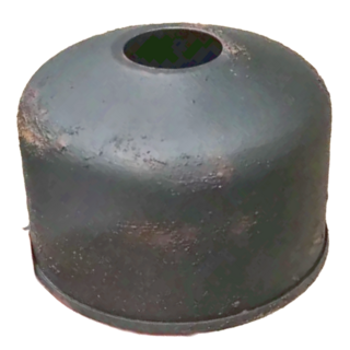 CAMP GEEKS 復古軍風瓦斯罐保護罩 - 鐵製, 適用於230g/250g高山瓦斯罐, 1個