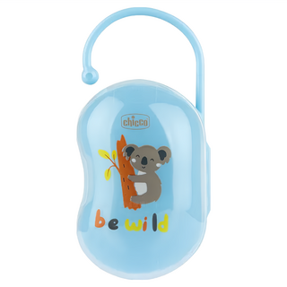 Chicco 可掛式奶嘴收納盒 - 無尾熊藍, 1個