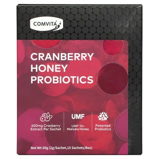 COMVITA 康維他 UMF10+ 蔓越莓蜂蜜 益生菌 2g, 15包, 1盒