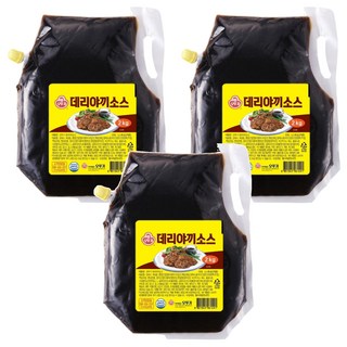 OTTOGI 不倒翁 照燒醬, 2kg, 3包