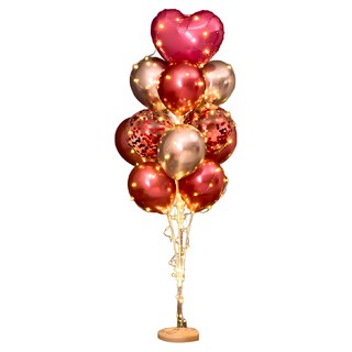 氣球樹套餐, F款 紅色, 1組