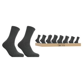 SOCKSPOP 男款優質素色中筒襪 10雙