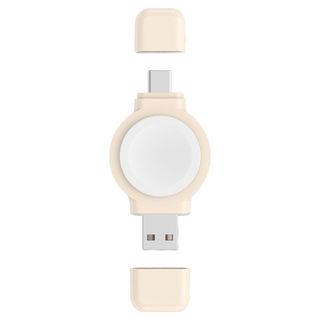 PhotoFast 銀箭資訊 SPIN Charge 手錶磁吸無線疾速雙頭充 適用於Apple Watch, 杏色, 1個