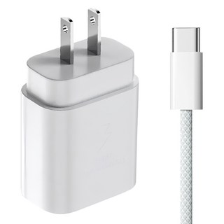 DTAudio 25W充電器 + Type-C to Type-C 充電線 30cm iPhone專用, 1組, 白色