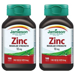 Jamieson 健美生 鋅補充保健錠, 100顆, 2罐