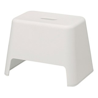 MUJI 無印良品 PP浴室椅, 白色, 1個