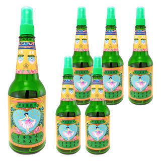 明星花露水 經典噴式 含高達70%食用級酒精, 310ml, 6瓶, 玫瑰 + 茉莉花