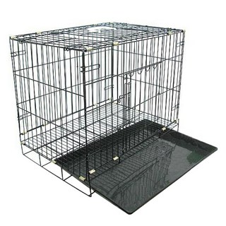 靜電烤漆折疊式狗籠，60x45公分，台灣製造, 2尺, 靜電烤漆, 1個