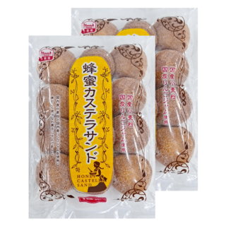 萬國屋 古早味蜂蜜夾心蛋糕 國產小麥粉 國產蘋果醬 (12個), 146g, 2包