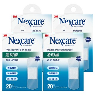 3M PE系列 OK繃 透明, 20片, 4盒
