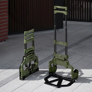 로티홈시스 슬림 쇼핑 접이식 카트, 카키, 1개