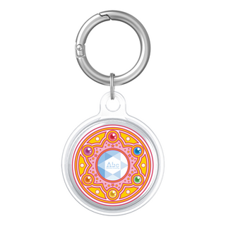 反骨創意 Airtag 彩繪全包式TPU保護套 珠寶盒, 1個, 透明色