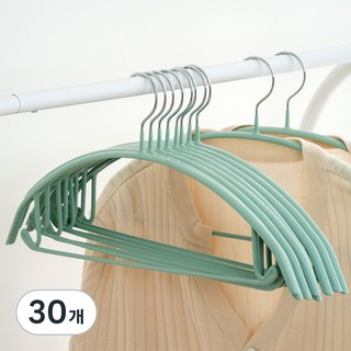 제이밀 논슬립 어깨뿔방지 옷걸이, 민트, 30개