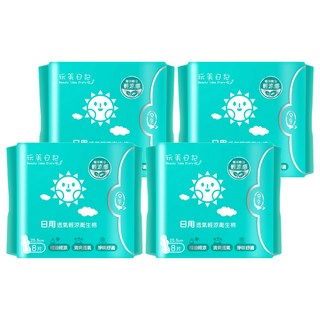 玩美日記 日用透氣輕涼衛生棉, 25.5cm, 32片, 1組