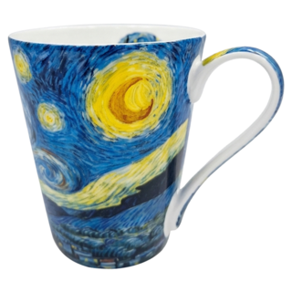 Royal Duke 油畫系列 骨瓷馬克杯 450ml, 梵谷星夜, 1個