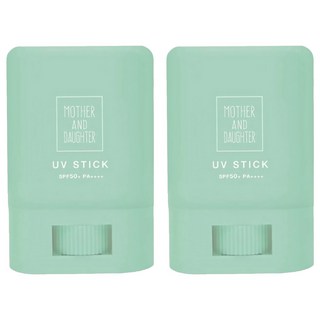 MOTHER AND DAUGHTER 透明防水UV親子防曬棒 防蚊加強 SPF50+ PA++++, 15g, 2個