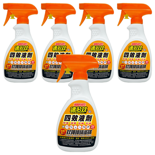 速必效 四效液劑 消滅蟑螂螞蟻蛋螨, 300ml, 5瓶