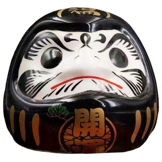 WANDU 瓦讀 達摩招瓷擺 黑色 14cm 納福 開運 吉祥擺件