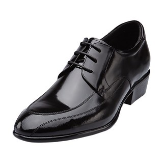 VONIN HOMME 天然牛皮縫線設計U頭皮鞋 LC009BK 跟高6cm