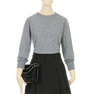 Sellys 女款柔軟混色圓領羊毛針織衫 I4A-IKN001