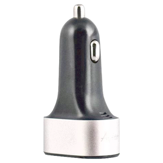 Avier 智能三孔車用充電器 AVCCCA42SI-CK COLOR MIX 42W, 銀色