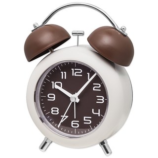 Tig Tellu 鬧鐘 響鈴 桌上型時鐘, 棕色