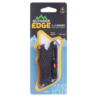 美國Outdoor Edge SLIDEWINDER 滑動式短刀 黑色 多功能EDC工具 附背夾 OEDSWK-30C, 1個