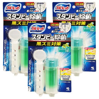 KOBAYASHI 小林製藥 BLUELET 馬桶清潔芳香凍, 除菌效果, 抑制黑垢, 清洗消臭, 28g, 3組
