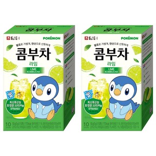 Damtuh 丹特 寶可夢康普茶 萊姆, 5g, 10入, 2個