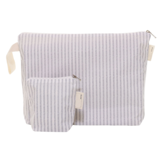 semoms 雙面防水尿布包 + 迷你收納包套組, 中性灰色