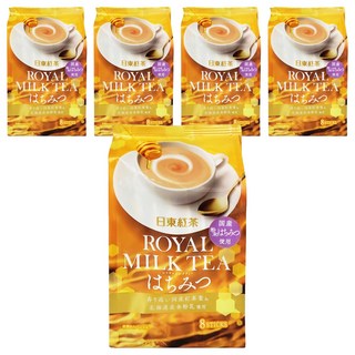 日東紅茶 皇家蜂蜜奶茶，含國產蜂蜜，北海道全粉乳使用, 13.5g, 8條, 5袋