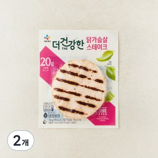 더건강한 부드러운 닭가슴살 직화 스테이크, 100g, 2개