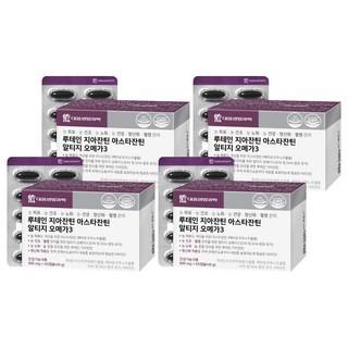 DAEWOONG LIFE SCIENCE 葉黃素玉米黃素蝦紅素rTG Omega 3膠囊, 48g, 4盒